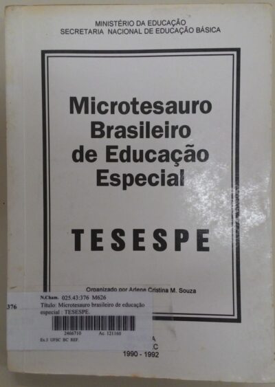 Microtesauro brasileiro de educação especial: TESESPE