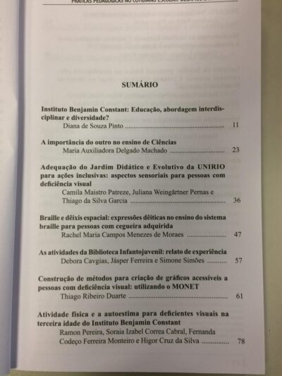 Intituto Benjamin Constant: Práticas pedagógicas no cotidiano escolar: desafios e diversidade