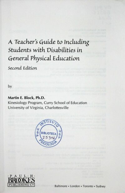 A teacher's guide to including students with disabilities in general physical education - Imagem 2