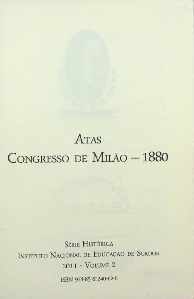 Atas Congresso de Milão 1880 - Imagem 2