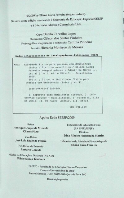Atividade física para pessoas com deficiência física: livro de exercícios - Imagem 3