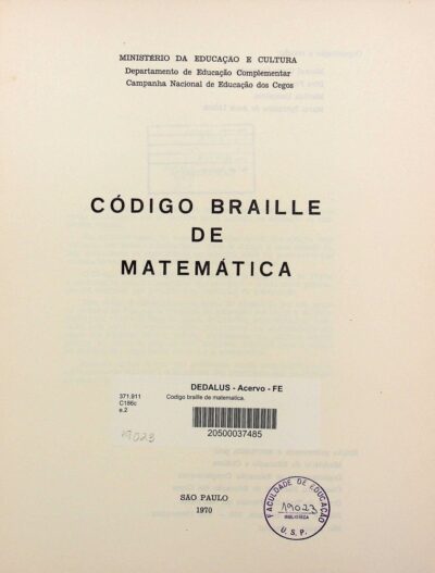 Codigo braille de matematica - Imagem 2