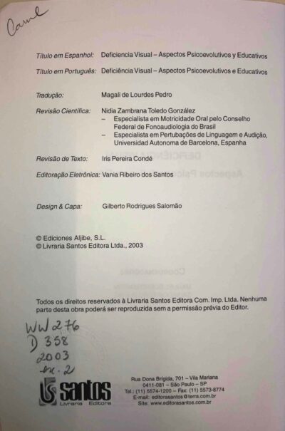 Deficiência visual: aspectos psicoevolutivos e educativos - Imagem 3