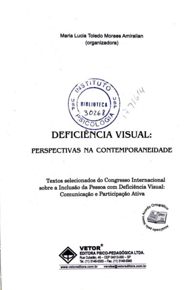 Anais do I Congresso brasileiro de educação de deficientes Visuais - Imagem 2