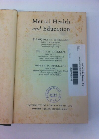 Mental health and education