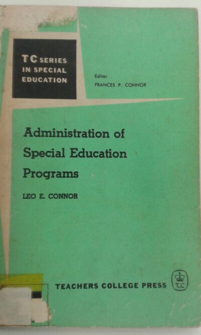 Administration of special education programs
