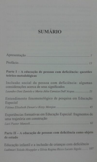 A pessoa com deficiência: perspectivas educacionais em estudo - Imagem 5