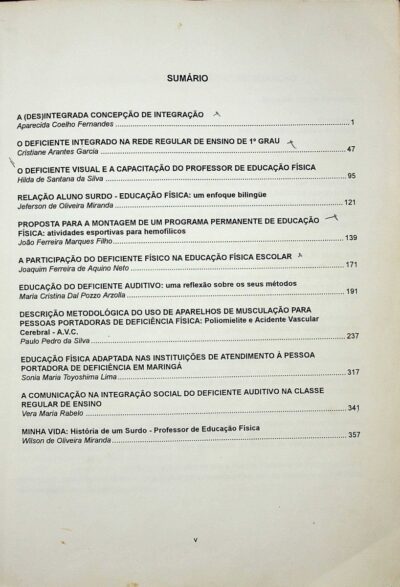 Educação fisica e a pessoa portadora de "deficiência": contribuição à producao do conhecimento - Imagem 4