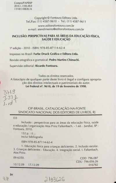 Inclusão: perspectivas para as áreas da educação física, saúde e educação - Imagem 3