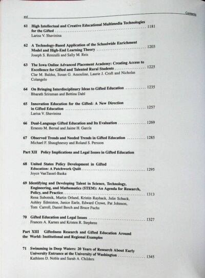 International handbook on giftedness: vol. 1 - Imagem 9