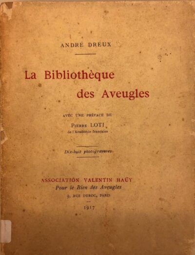 La bibliothèque des aveugles