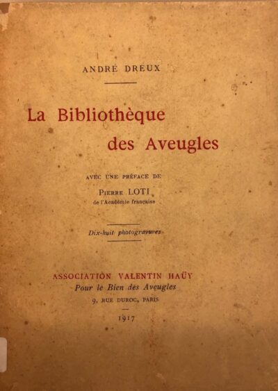 La bibliothèque des aveugles