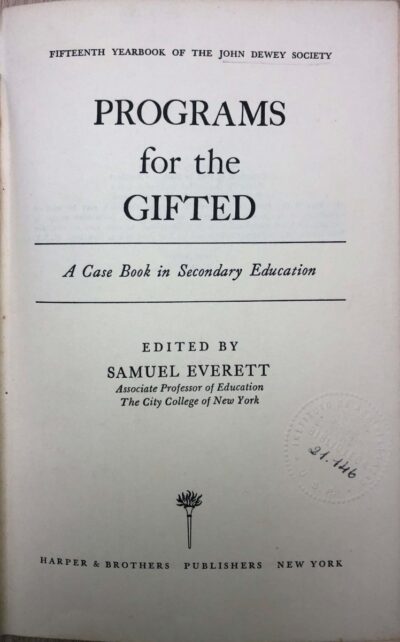 Programs for the gifted: a case book in secondary education - Imagem 2