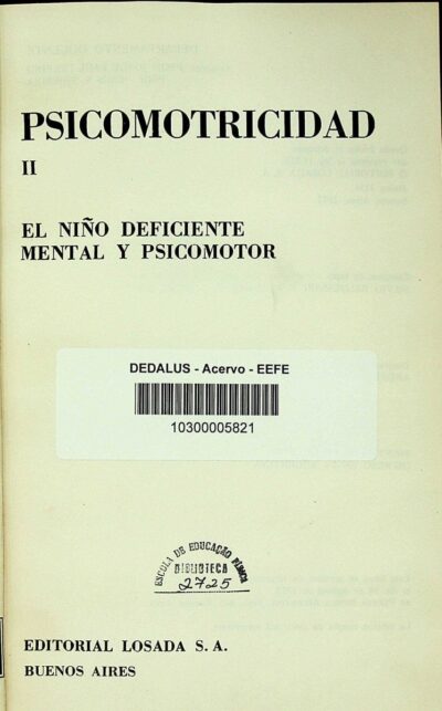 Psicomotricidad II: el nino deficiente mental y psicomotor - Imagem 2