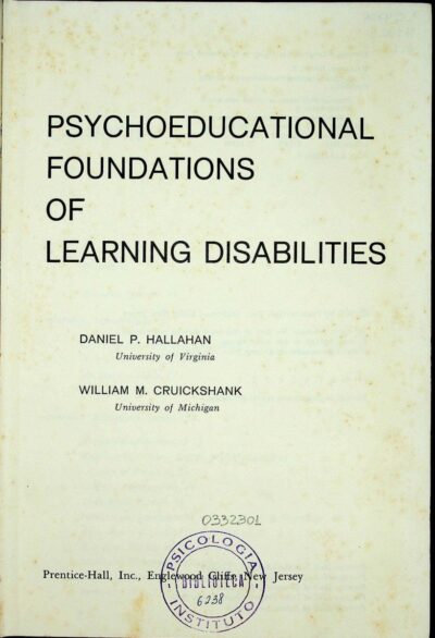Psychoeducational foundations of learning disabilities - Imagem 2
