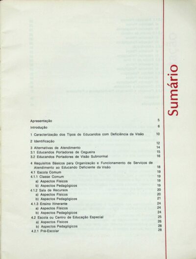 Subsídios para organização e funcionamento de serviço de educação especial área da deficiência visual - Imagem 4