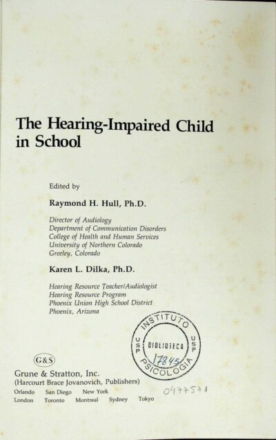 The hearing-impaired child in school - Imagem 2