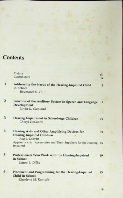 The hearing-impaired child in school - Imagem 4