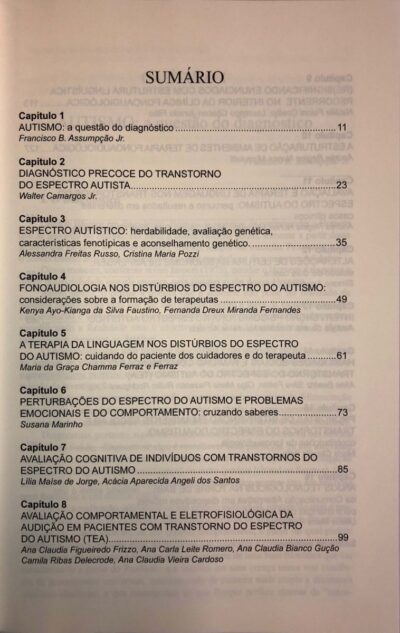 Transtornos do espectro do autismo e fonoaudiologia: atualização multiprofissional em saúde e educação - Imagem 4