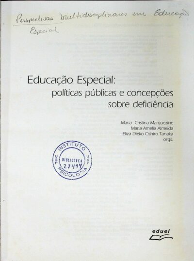 Perspectivas multidisciplinares em educação especial: politicas públicas e concepções sobre deficiência - Imagem 2
