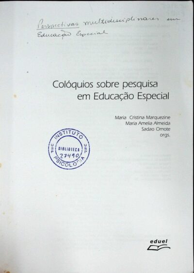 Perspectivas multidisciplinares em educação especial: colóquios em pesquisa sobre educação especial - Imagem 2