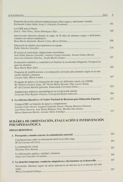 Actas del Congreso Estatal sobre Prestación de Servicios para Personas Ciegas y Deficientes Visuales area de educación I - Imagem 6