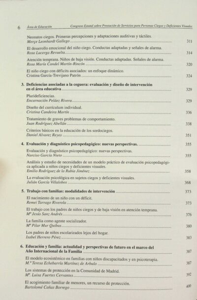 Actas del Congreso Estatal sobre Prestación de Servicios para Personas Ciegas y Deficientes Visuales area de educación I - Imagem 7