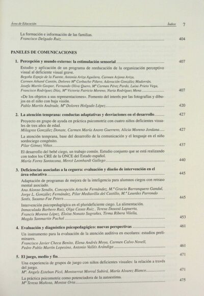 Actas del Congreso Estatal sobre Prestación de Servicios para Personas Ciegas y Deficientes Visuales area de educación I - Imagem 8