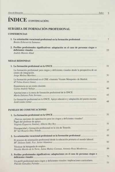 Actas del Congreso Estatal sobre Prestación de Servicios para Personas Ciegas y Deficientes Visuales: area de educación 2 - Imagem 4