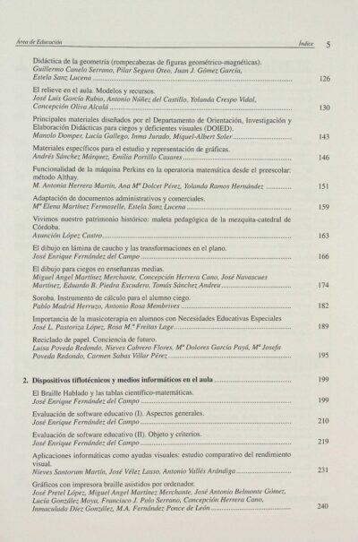 Actas del Congreso Estatal sobre Prestación de Servicios para Personas Ciegas y Deficientes Visuales: area de educación 2 - Imagem 6