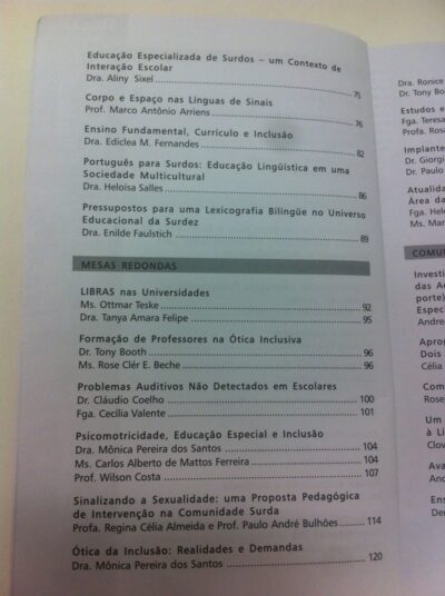 Anais do Congresso: Surdez e universo educacional - Imagem 6