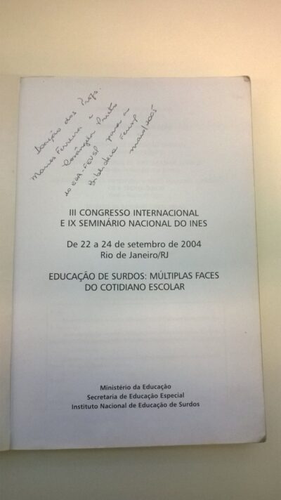 Anais do Congresso: Educação de surdos - múltiplas faces do cotidiano escolar - Imagem 2
