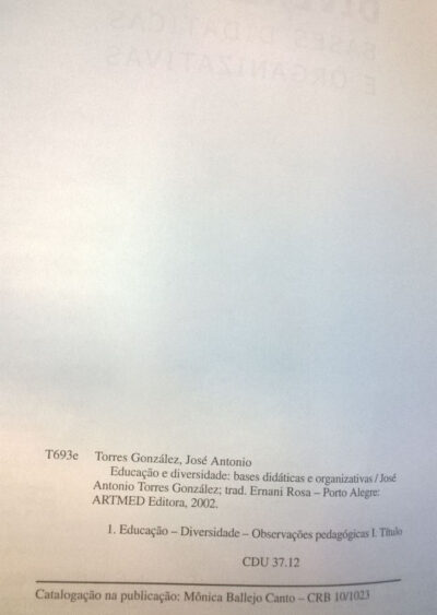 Educação e diversidade: bases didáticas e organizativas