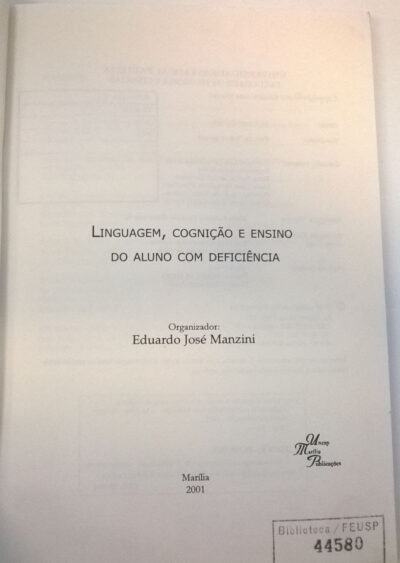 Linguagem, cognição e ensino do aluno com deficiência