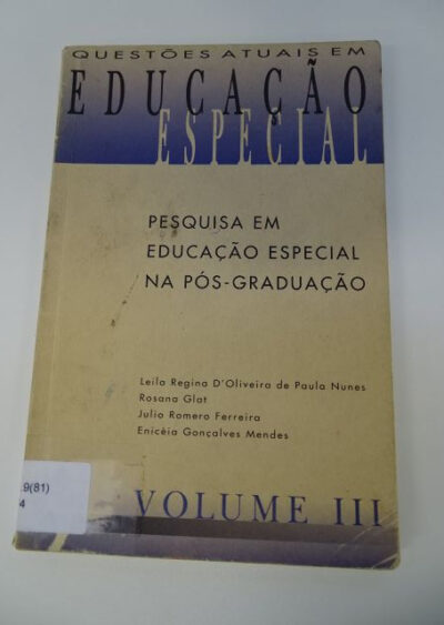 Pesquisa em educação especial na pós-graduação