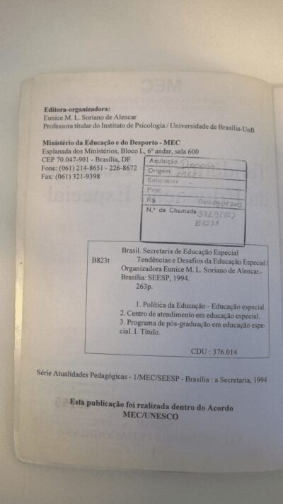 Tendências e desafios da educação especial