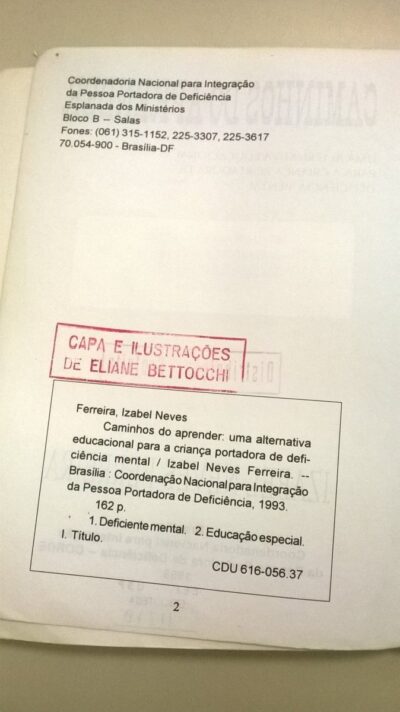 Caminhos do aprender: uma alternativa educacional para a criança portadora de deficiência mental - Imagem 3
