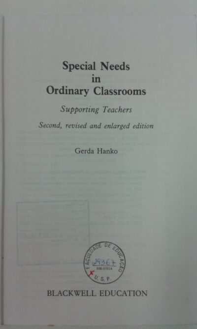 Special needs in ordinary classrooms: supporting teachers - Imagem 2