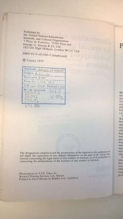 Constructive education for special groups: handicapped and deviant children - Imagem 2