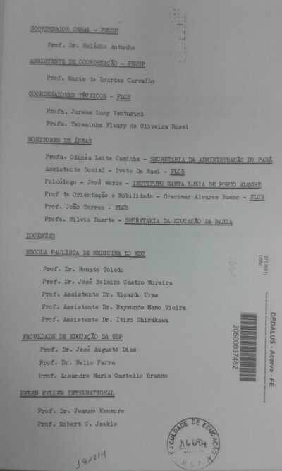 Curso de atualização sobre educação especial e reabilitação profissional de portadores de cegueira e visão subnormal - Imagem 2