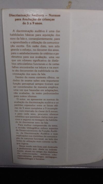 Discriminação auditiva: normas para avaliação de crianças de 5 a 9 anos - Image 3