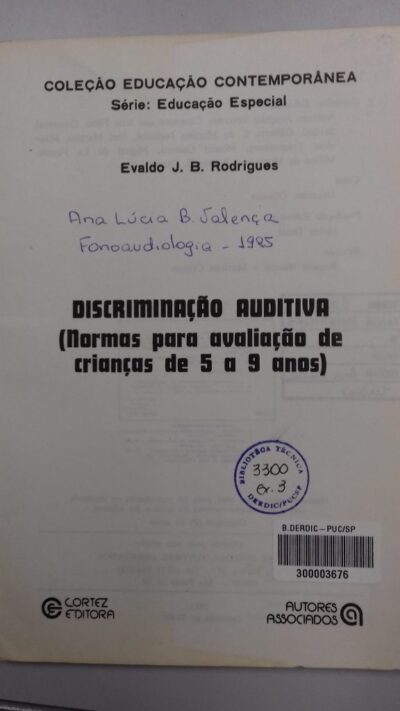 Discriminação auditiva: normas para avaliação de crianças de 5 a 9 anos - Image 4