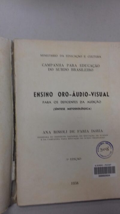 Ensino oro - audio - visual: para os deficientes da audicao - sintese metodologica - Image 2