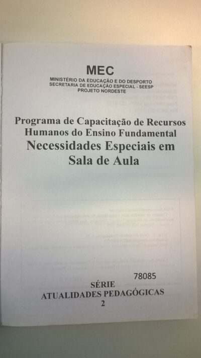 Programa de capacitação de recursos humanos do ensino fundamental: necessidades especiais na sala de aula - Image 2