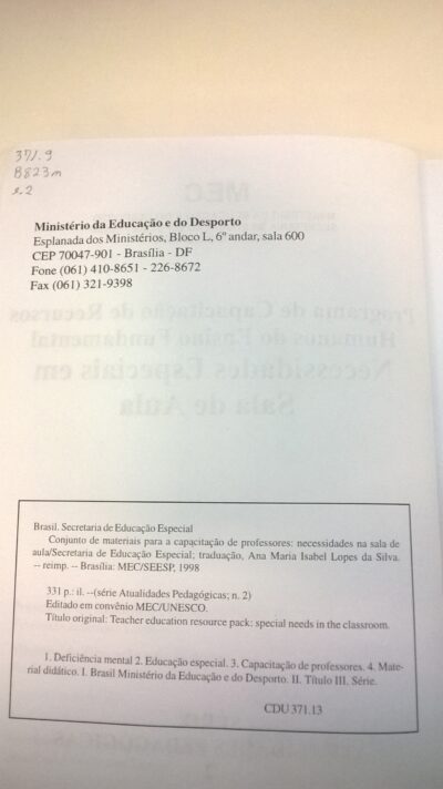 Programa de capacitação de recursos humanos do ensino fundamental: necessidades especiais na sala de aula - Image 3