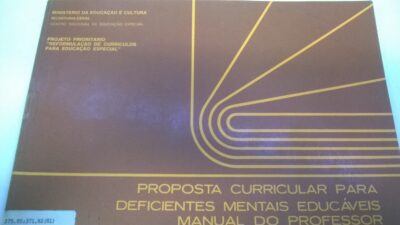 Proposta curricular para deficientes mentais educáveis: manual do professor